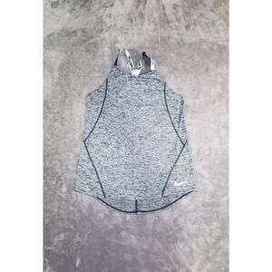 Nike Dry Big Girls' Sz XL Dri-FIT Grey Heather Training Tank Top AH3955 C28-59